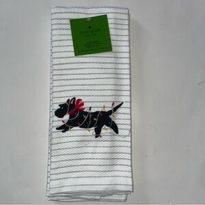 Kate Spade Set of 2 Scottie Christmas Kitchen Towels